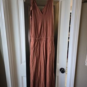 Rust Sleeveless Romper